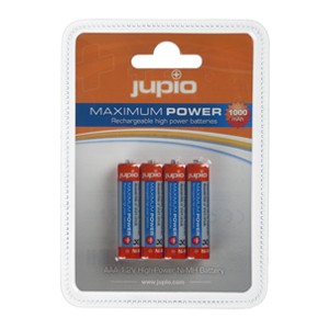 JUPIO AAA x4 1000mAh Rechargeable