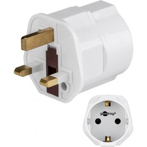 Adaptateur secteur UK, blanc