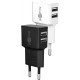 Chargeur Double USB-A (12 W) blanc