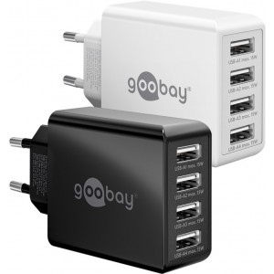 Chargeur Multiport USB-A (30 W) noir