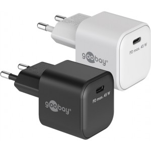 Chargeur Rapide USB-C™ PD GaN Nano (45 W) noir