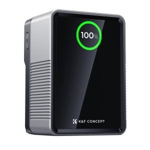 K&F Batterie V-Mount 6700mAh 99Wh PD100W